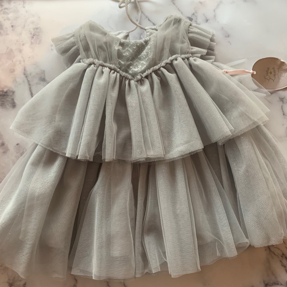 LUNA LUNA - Bijou silver dress